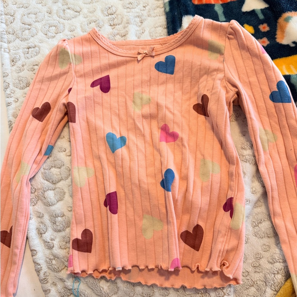 Heart Patterned Kids Shirt